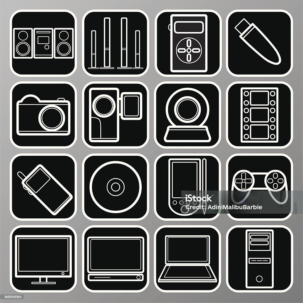 Мультимедиа Иконки: Белый - Векторная графика DVD-диск роялти-фри