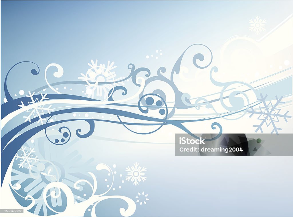 Luz de flocos de neve - Royalty-free A nevar arte vetorial