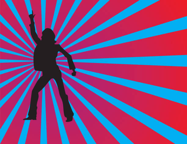 ilustraciones, imágenes clip art, dibujos animados e iconos de stock de bailarina discoteca - baile de discoteca