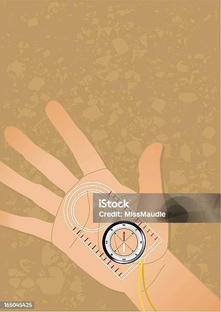 Hand And Compass For Direction Stock Illustration - Download Image Now - Concepts, Confusion, East