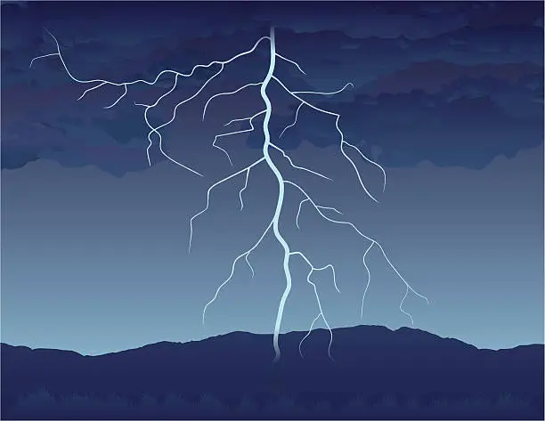 Vector illustration of Lightning vector