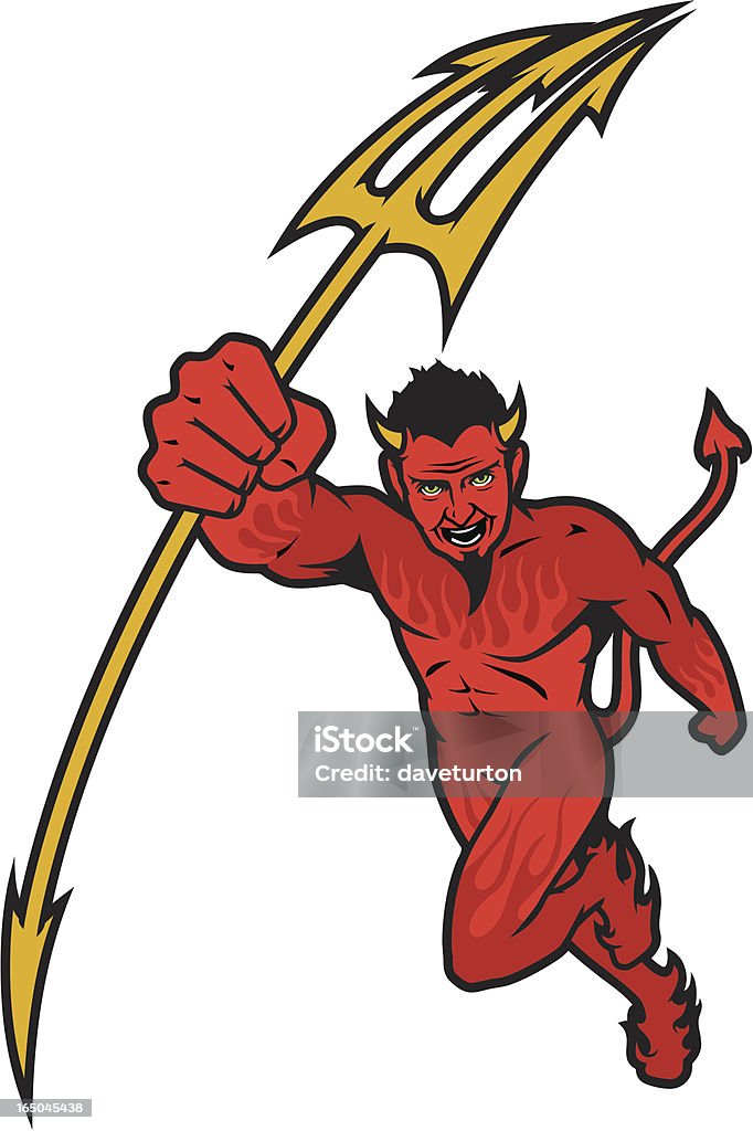 Rosso Devil ricarica - arte vettoriale royalty-free di Movimento