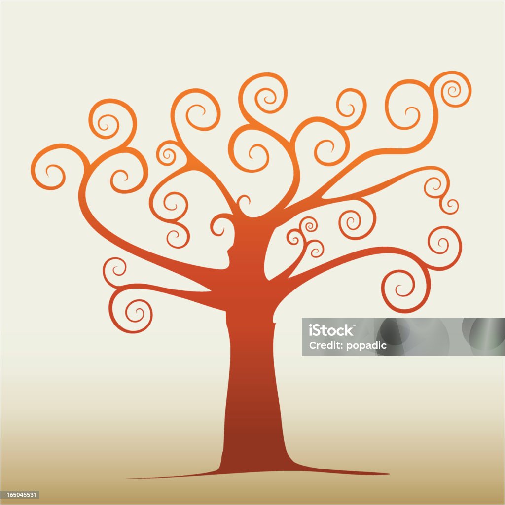 Swirl tree - clipart vectoriel de Abstrait libre de droits