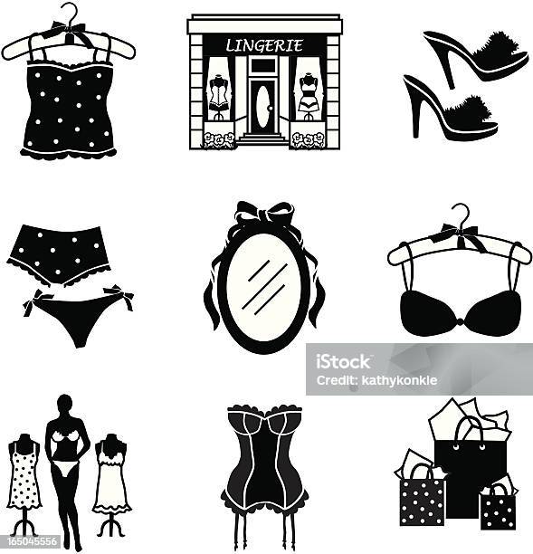 Lingerie Conservar - Arte vetorial de stock e mais imagens de Adulto - Adulto, Camiseta Interior, Chinelo