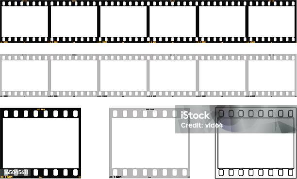 35mm Film Strip Stock Illustration - Download Image Now - Camera Film, Film Reel, Photographic Print