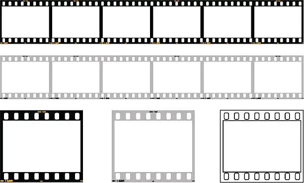 Vector illustration of 35mm film strip