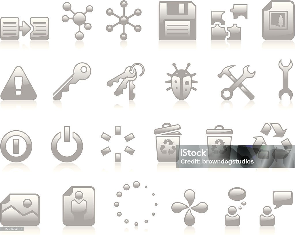 Developers Icons I - Grey IT and software deveopers icons. Professional icons for your print project or Web site. See more in this series. Bubble stock vector