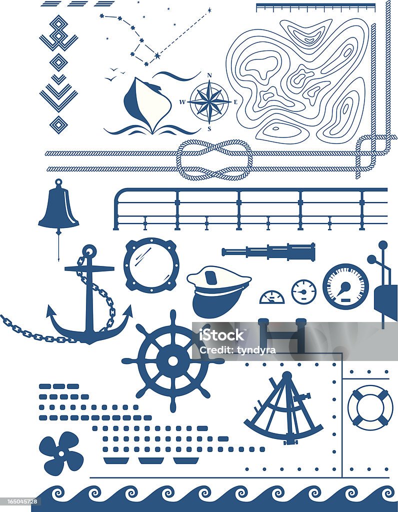 marine Formen - Lizenzfrei Sextant Vektorgrafik