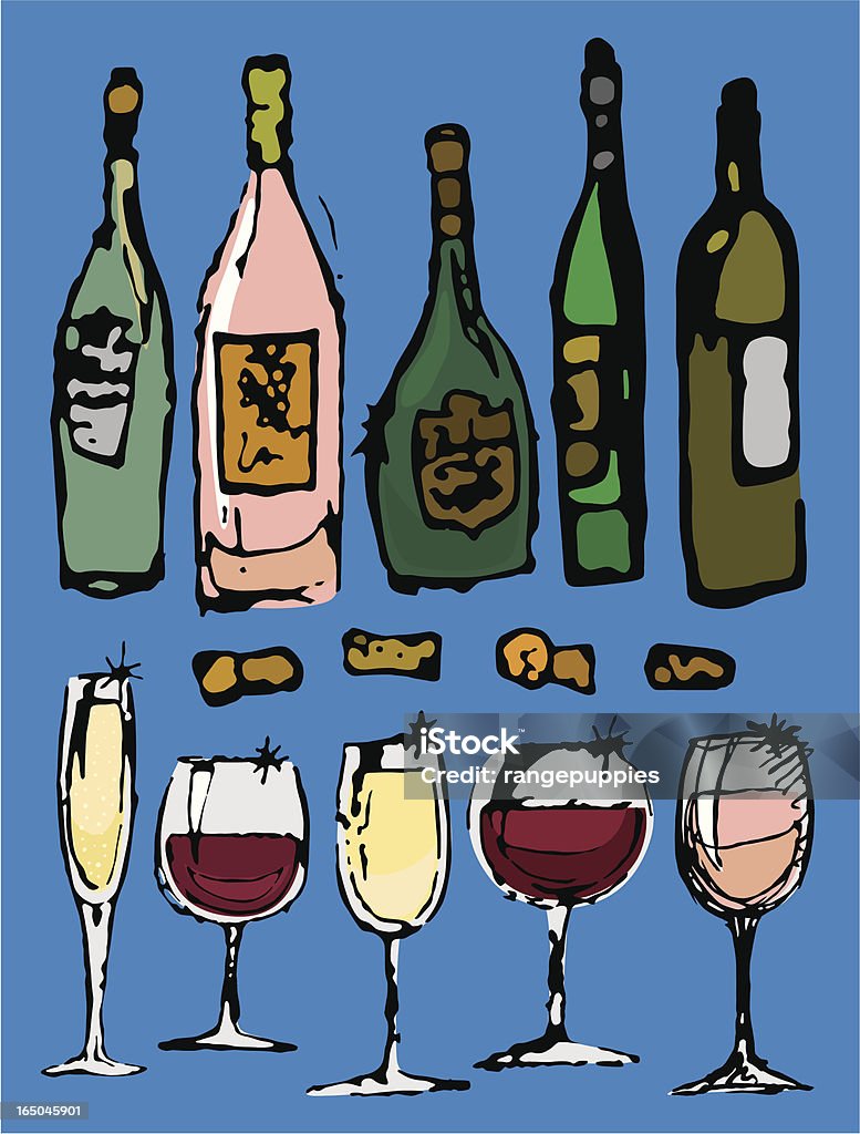 Projektów wino - Grafika wektorowa royalty-free (Powrót do retro)