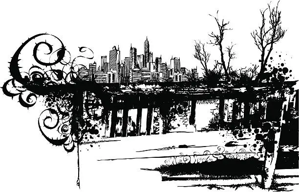 Vector illustration of Urban Grunge