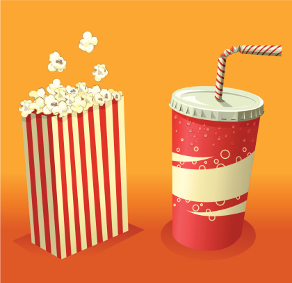Popcorn and soda