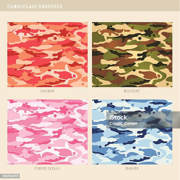 Nahtlose Koifische Camouflageeinsätze Stock Vektor Art und mehr Bilder von Tarnkleidung - Tarnkleidung, Tarnung, Fisch