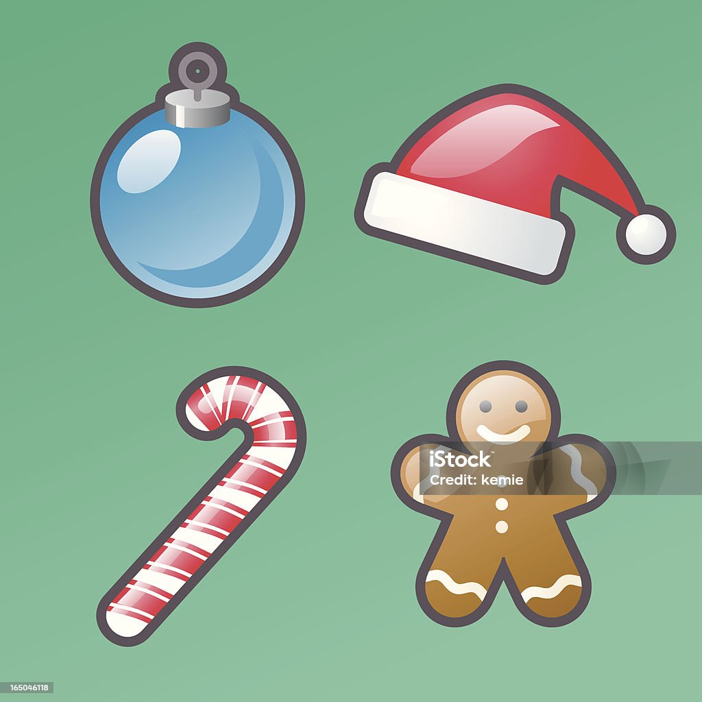 Auffällige Symbole: Weihnachten - Lizenzfrei Feiertag Vektorgrafik