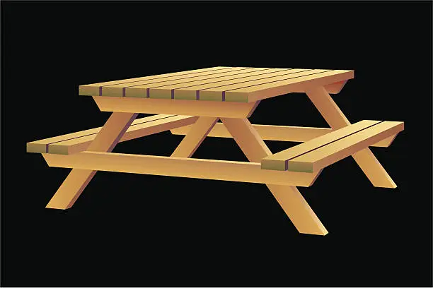 Vector illustration of Picnic Table