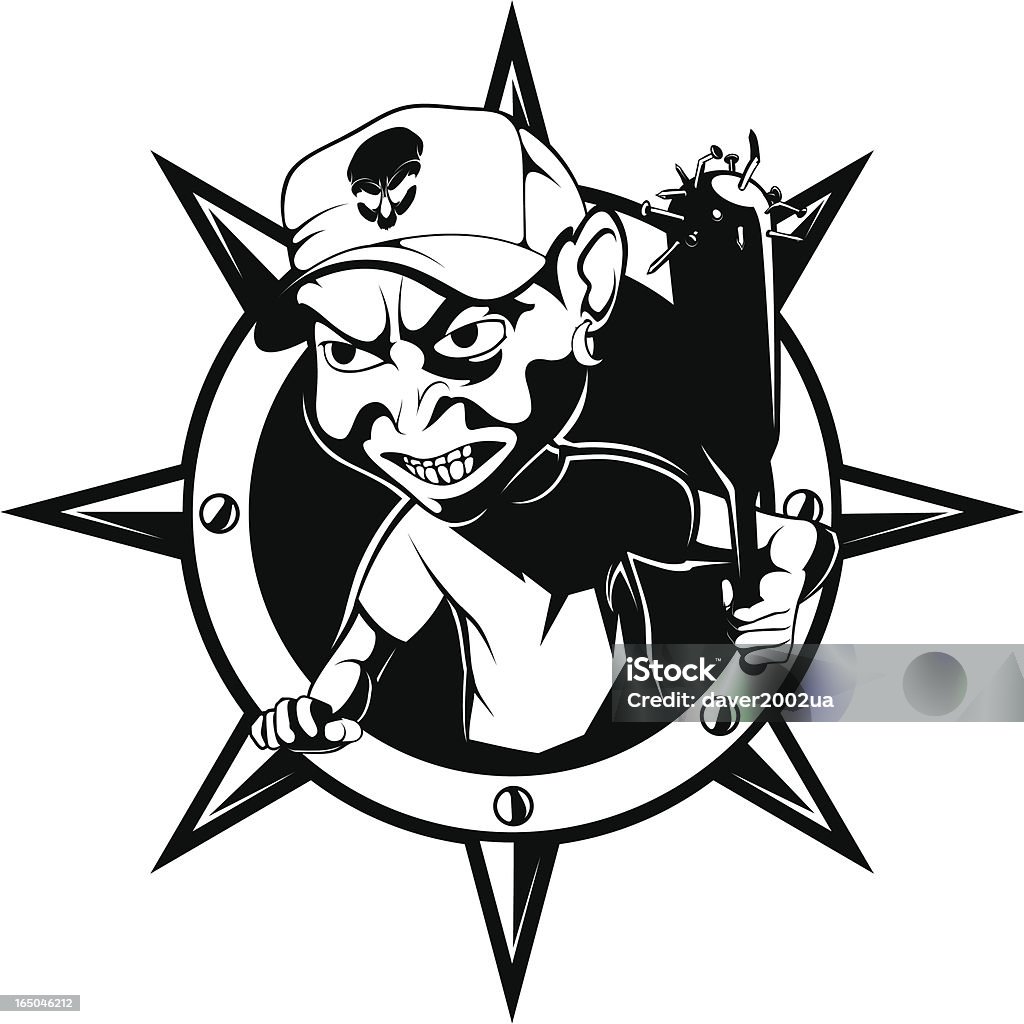 vector bad boy B&W Addiction stock vector