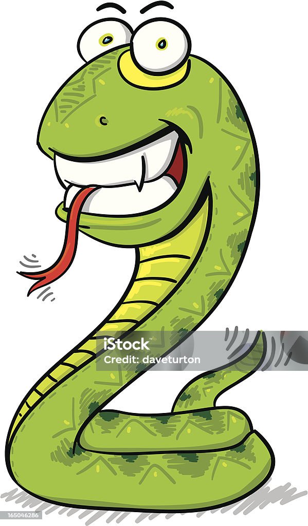 Serie V -Snake- para niños - arte vectorial de Piel de serpiente libre de derechos