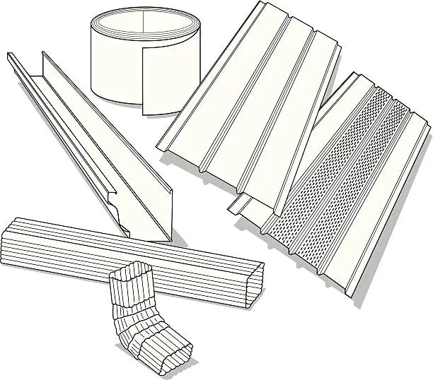 Vector illustration of Siding Illustration