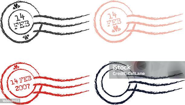 스템프 Series Iii벡터 Postmarks 밸런타인데이 0명에 대한 스톡 벡터 아트 및 기타 이미지 - 0명, 개념, 검은색