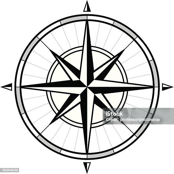 Róża Wiatrów - Stockowe grafiki wektorowe i więcej obrazów Kompas - Kompas, Róża, Grafika wektorowa