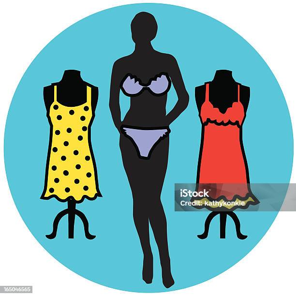 Vetores de Vestido Manequim e mais imagens de Adulto - Adulto, Anágua - Lingerie, Calcinha