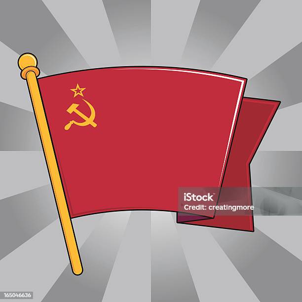 Bandiera Dellex Unione Sovietica - Immagini vettoriali stock e altre immagini di Comunismo - Comunismo, Personale militare, Russia