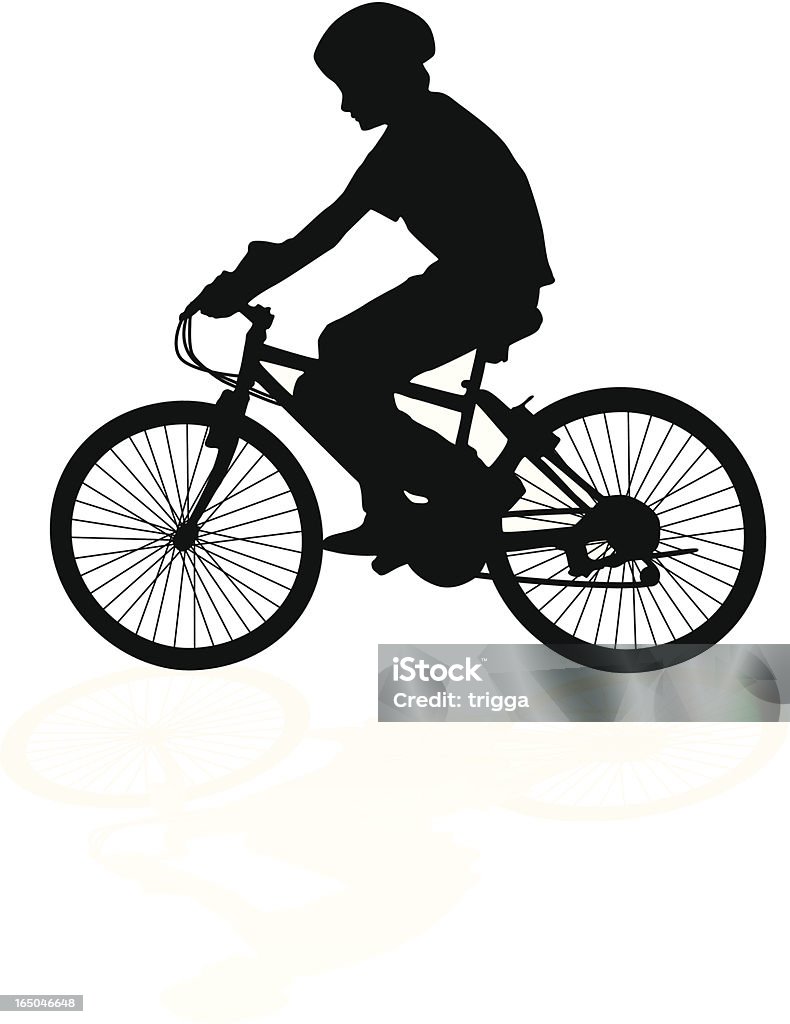 Ciclista - arte vectorial de Bicicleta libre de derechos
