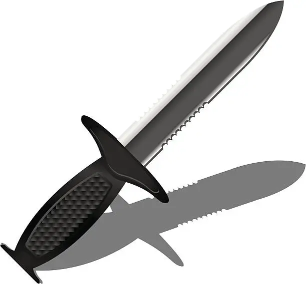 Vector illustration of Knife