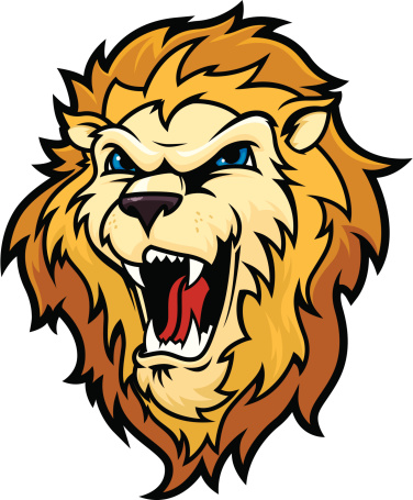 Lion Head Roaring Stock Illustration - Download Image Now - Lion - Feline,  Animal Head, Cartoon - iStock