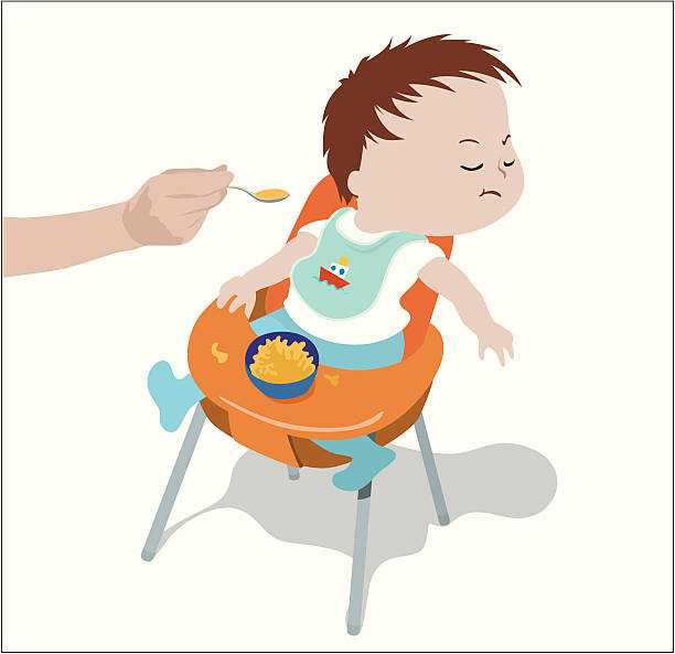 illustrations, cliparts, dessins animés et icônes de nourrir bébé - non