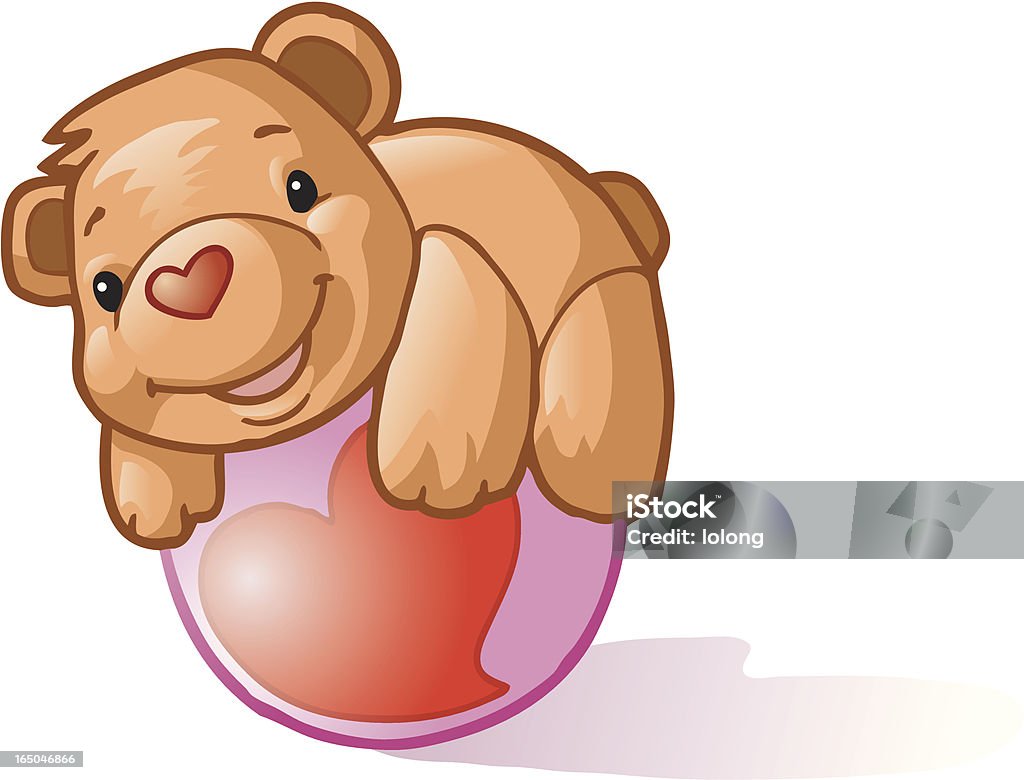 Abraço de urso - Vetor de Urso de pelúcia royalty-free