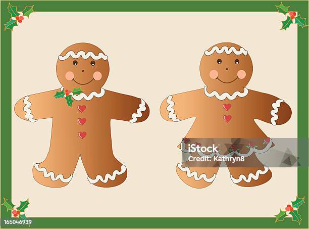 Gingerbread Boy And Girl Stock Illustration - Download Image Now - Boys, Gingerbread Cookie, Girls