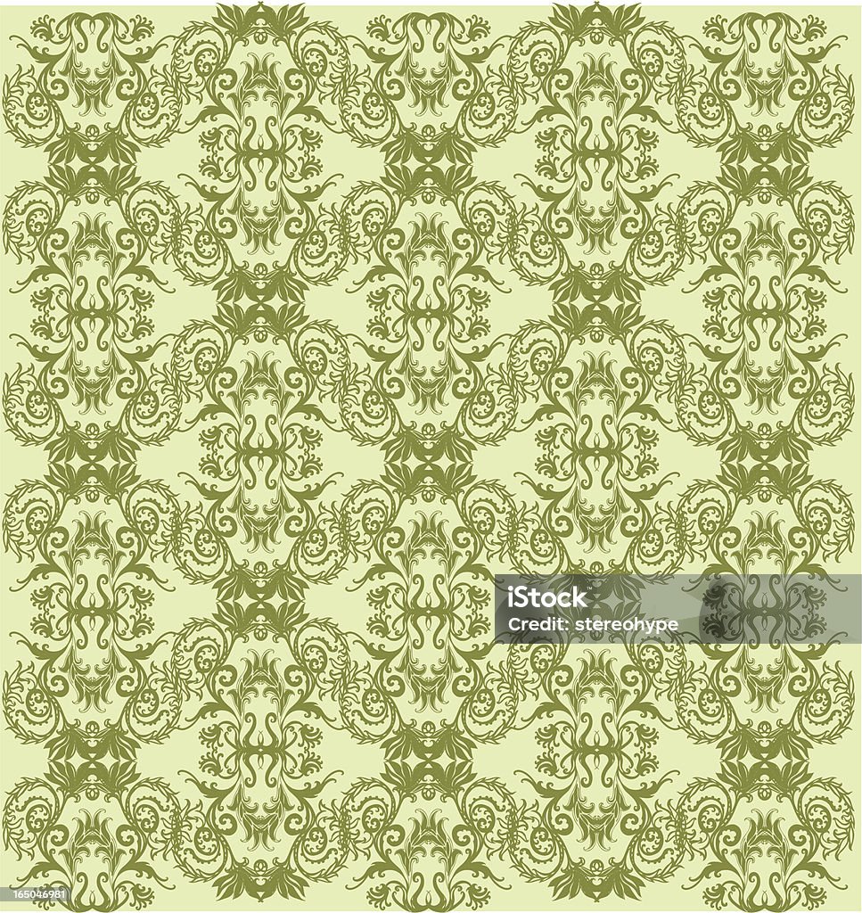 Papel de parede retrô orgânico - Vetor de Branco royalty-free