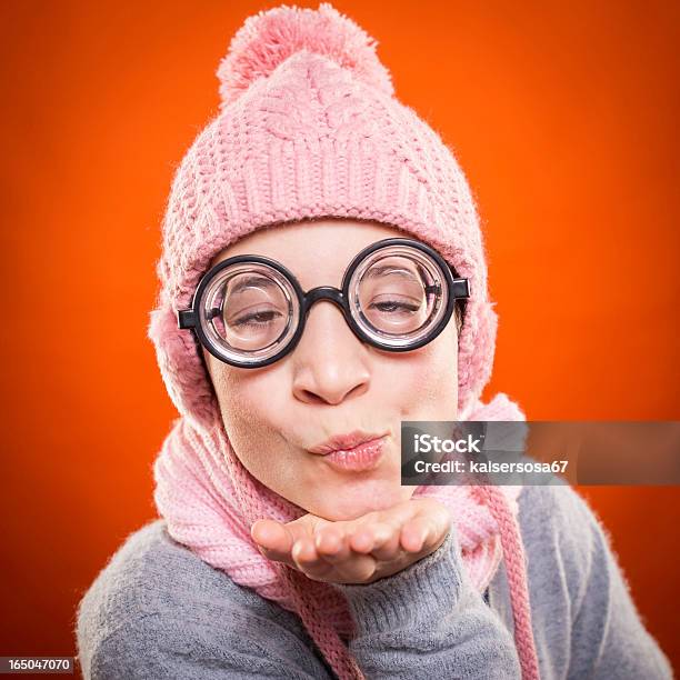 Nerd Girl In Love Stock Photo - Download Image Now - Nerd, Teenage Girls, Beautiful People