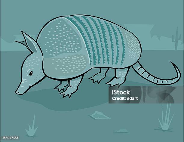 Armadillo - Immagini vettoriali stock e altre immagini di Animale - Animale, Animale nocivo, Deserto