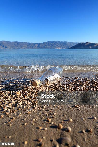 Message In A Bottle Stock Photo - Download Image Now - Alphabet, Assistance, Bay of Water