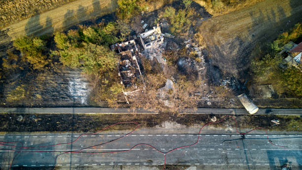 istock The ruins left from the Crevedia explosion (Romania). 1650472468