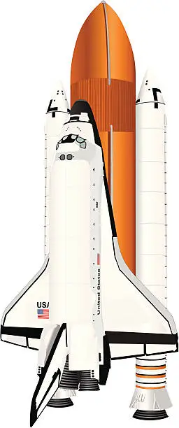Vector illustration of Space Shuttle