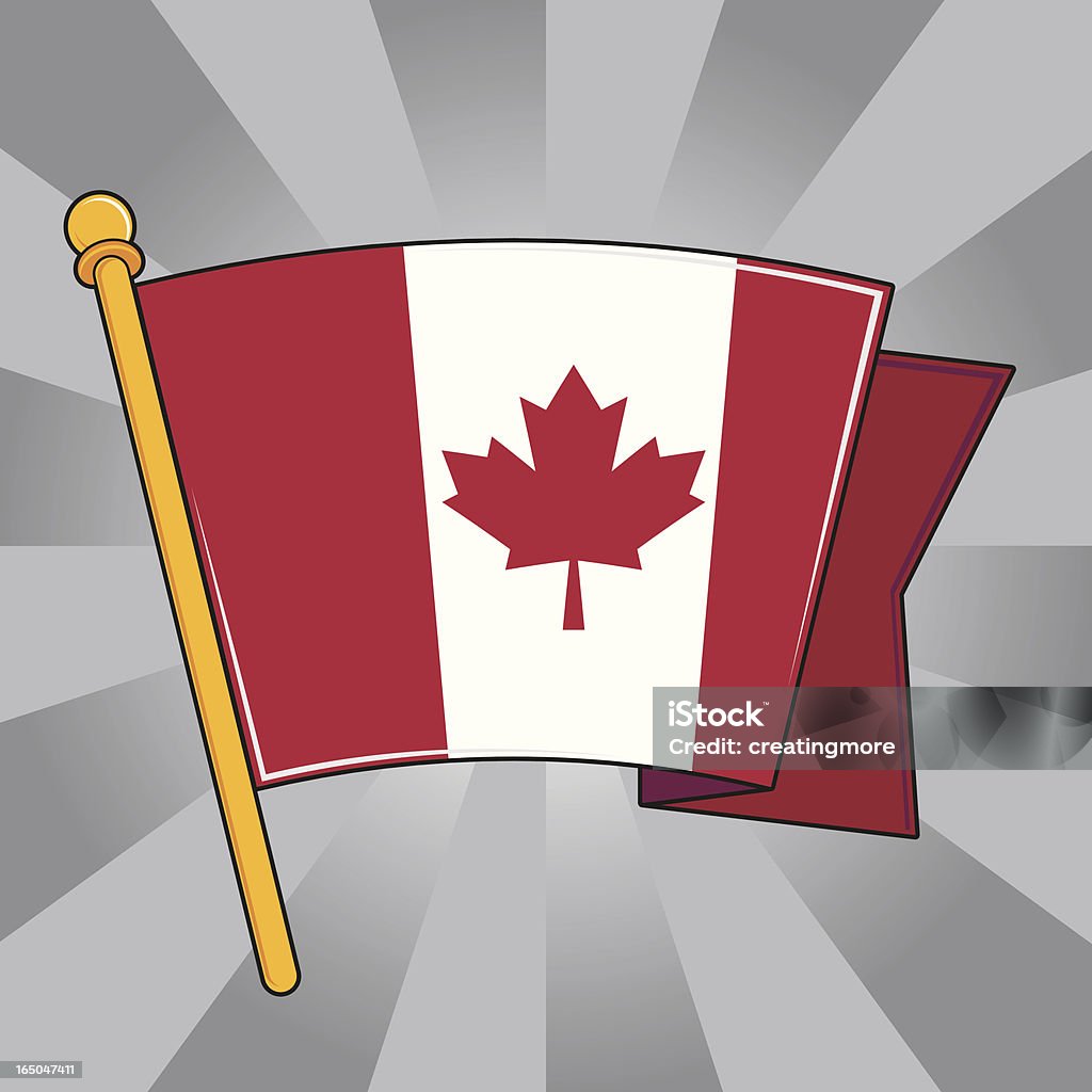 カナダ国旗 - イラストレーションのロイヤリティフリーベクトルアート