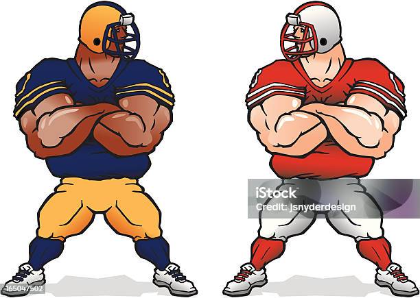 ラインバッカーズスタイル - アメリカンフットボールのベクターアート素材や画像を多数ご用意 - アメリカンフットボール, 金色, 青