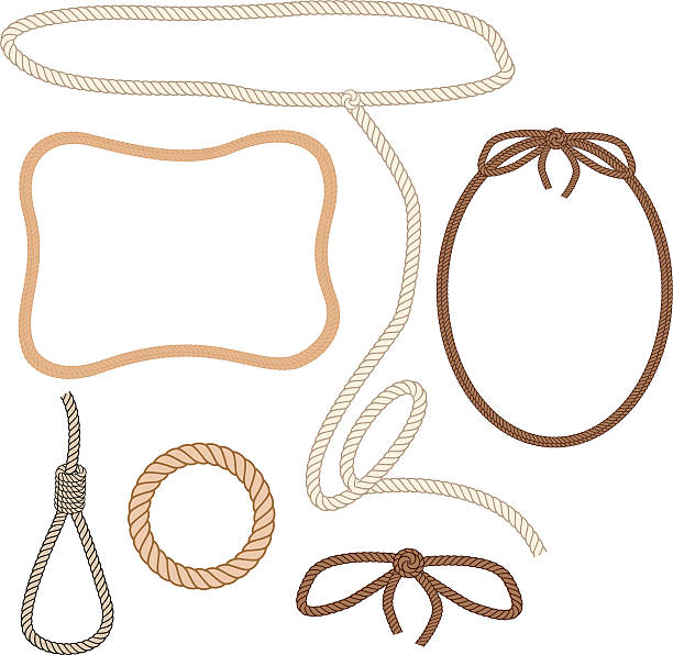 ロープの要素 - rope frame ellipse lasso点のイラスト素材／クリップアート素材／マンガ素材／アイコン素材