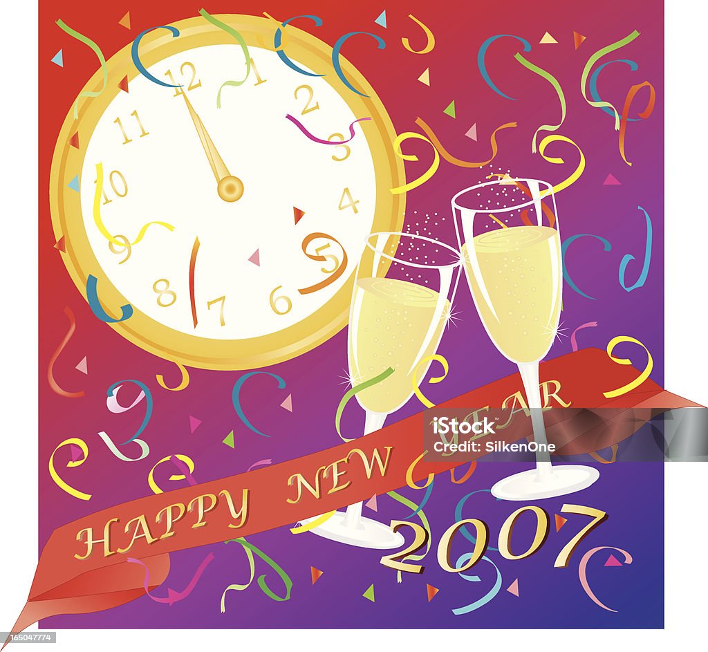 JOYEUX NOUVEL année - clipart vectoriel de Alcool libre de droits