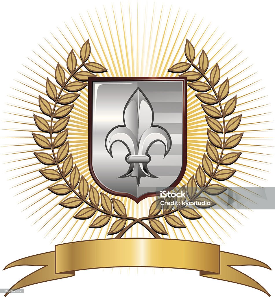 Salón Fleur de lis emblema - arte vectorial de Acontecimiento libre de derechos