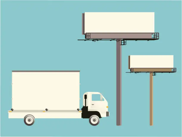 Vector illustration of billboard displays