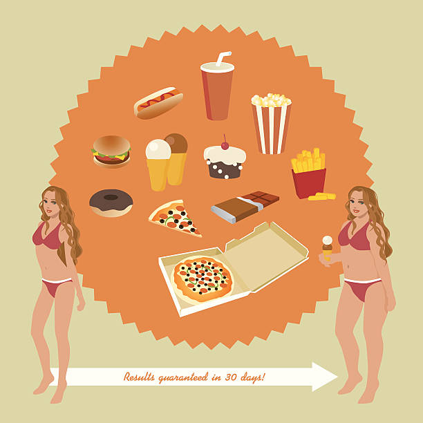 ilustrações, clipart, desenhos animados e ícones de viciado em comida de plástico - odltimer handcarves beauty and health sports and fitness