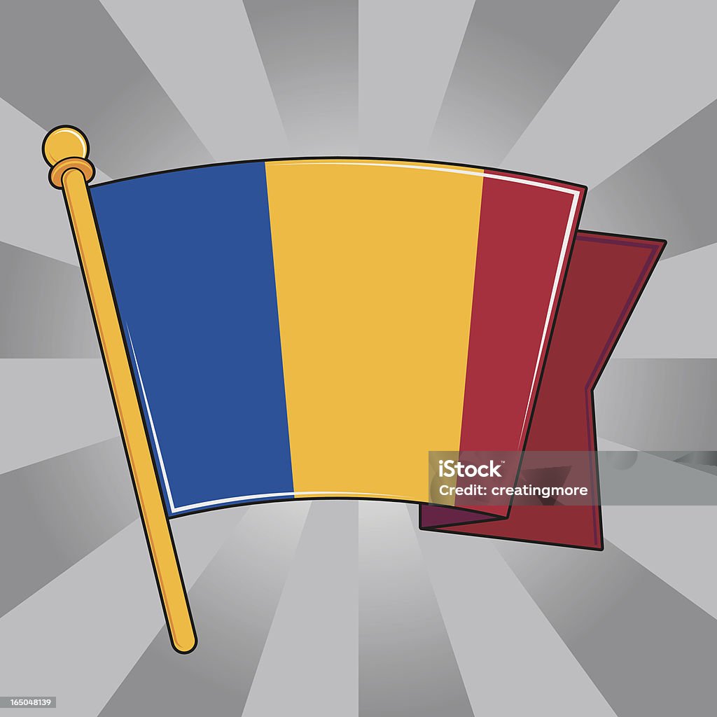 Drapeau de Roumanie - clipart vectoriel de Armée libre de droits