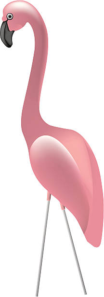 flamingo - flamingo plastic flamingo florida plastic stock illustrations