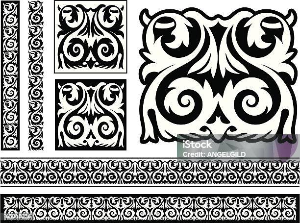 Victorian Tile Frieze Design Vecteurs libres de droits et plus d'images vectorielles de Angle - Angle, Art et Artisanat, Art nouveau