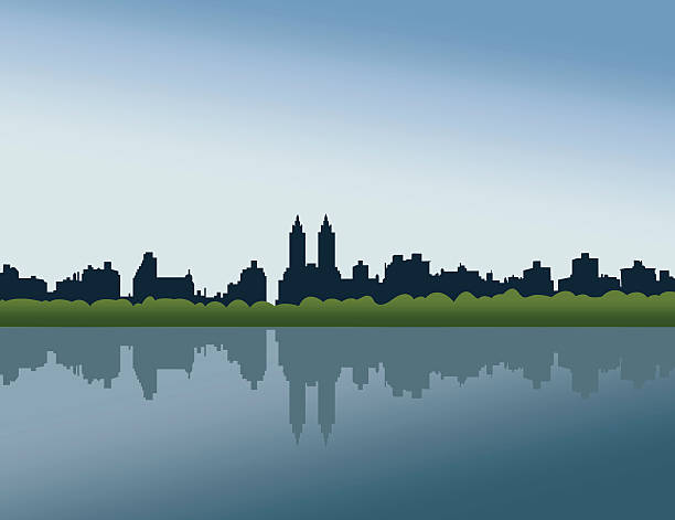 Central Park, NYC vector art illustration
