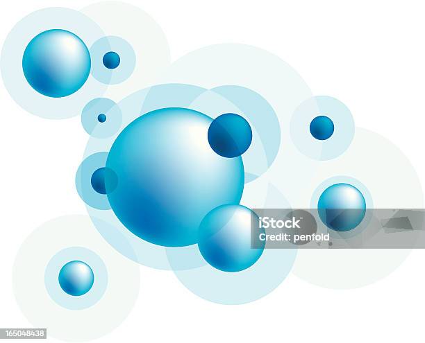 Сферах — стоковая векторная графика и другие изображения на тему Молекула - Молекула, Вода, Концентрический