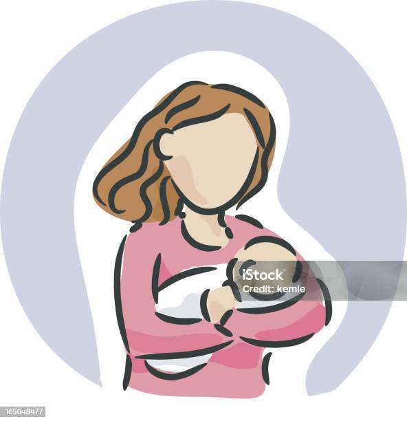 Ilustración de Accidentes Cerebrovasculares La Maternidad y más Vectores Libres de Derechos de Abrazar - Abrazar, Amamantar, Madre